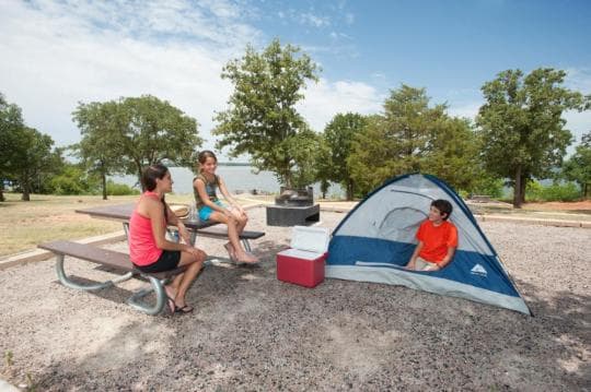 Lake Thunderbird State Park Campground in Oklahoma