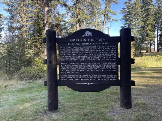 Emigrant Springs State Heritage Area Campground in Oregon